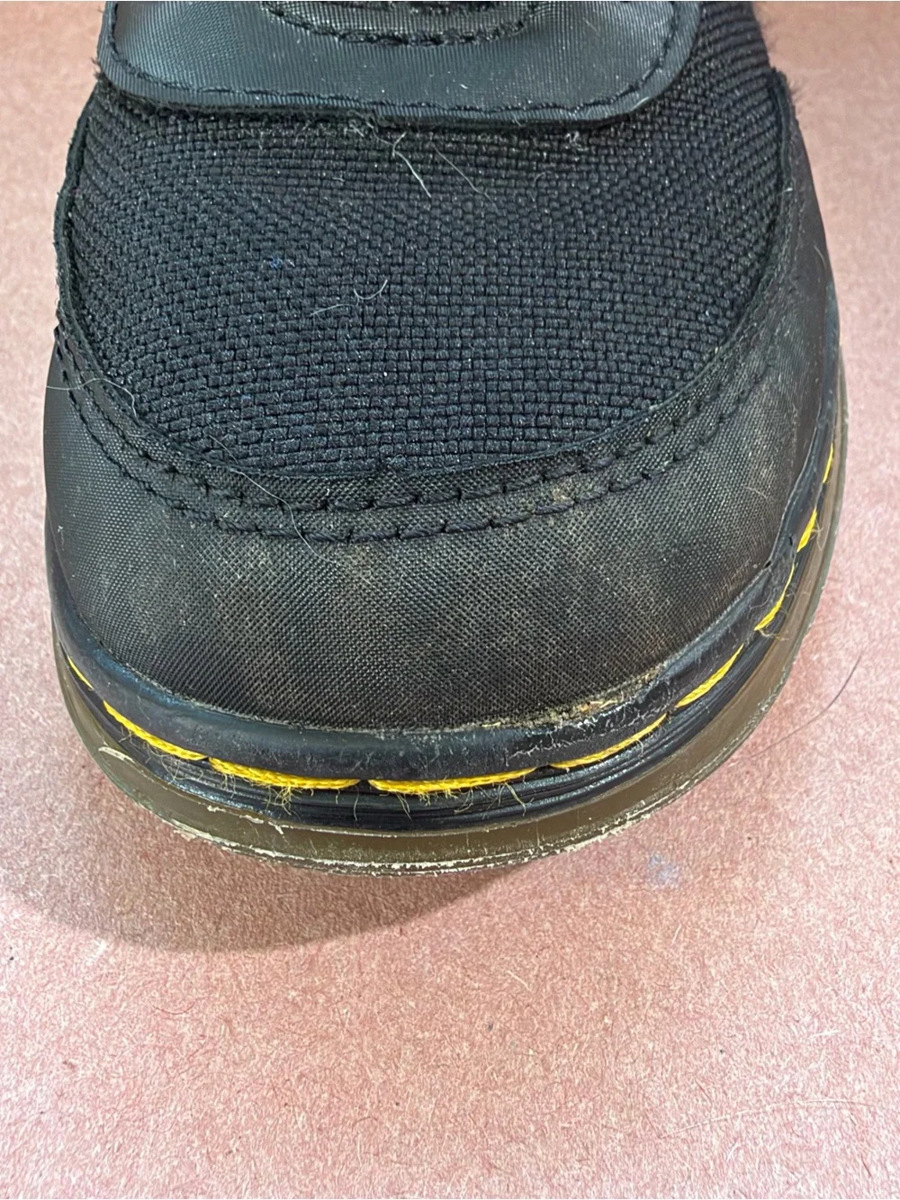 Dr. Martens Combs Tech Black Nylon Boots Kids Size 1